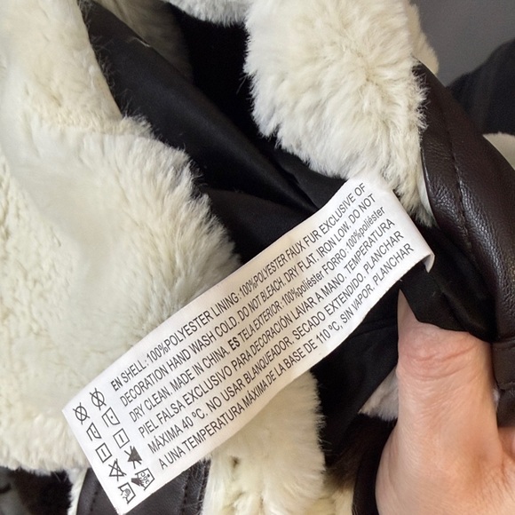 Forever 21 Cream and Brown Teddy Jacket - Picture 5 of 6